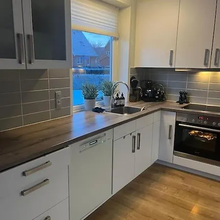 Hyggeligt Parcelhuss Apartamento Skærbæk